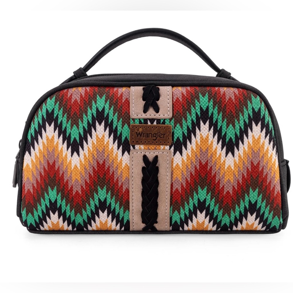 Wrangler  Zigzag Cosmetic Bag comes with dust bag